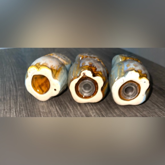 Vintage Owl Salt And Pepper Shaker Set with Matching Toothpick Holder - Picture 5 of 8